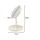 Espelho Para Maquiagem Dobrável Com Led E Zoom 4264BR