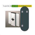 Espelho Pílula 36x146cm Suporte De Parede Couro Orgânico Corp