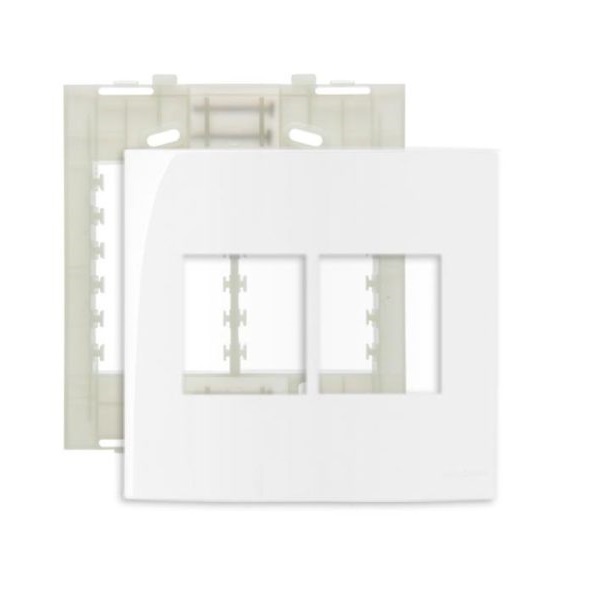 Espelho Placa 4x4 4 Postos Com Suporte Sleek Margirius