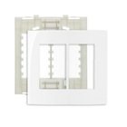 Espelho Placa 4x4 6 Postos Com Suporte Sleek Margirius