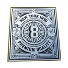 Espelho Plastico/vidro Loft Ny 1896 Preto 35 X 40 Cm