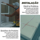 Espelho Quadrado Decorativo 40x40 Com Led Frio