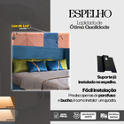Espelho Quadrado Decorativo 40x40 Com Led Neutro