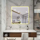 Espelho Quadrado Decorativo 40x40 Com Led Quente