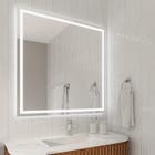 Espelho para Banheiro Quadrado com LED 127V 110V Antiembaante 100x100cm Narcissus Dna Lustres
