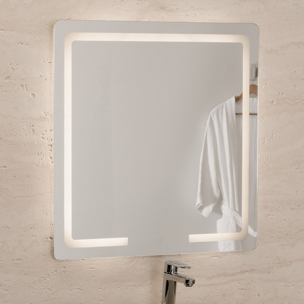 Espelho para Banheiro Quadrado com LED Bivolt 60x60cm Gavix