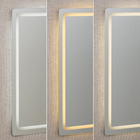 Espelho para Banheiro Quadrado com LED Bivolt 80x80cm Gavix