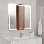 Espelho para Banheiro Quadrado com LED Bivolt 80x80cm Gavix