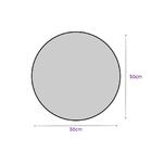 Espelho Redondo 50cm Com Moldura Café