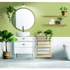 Espelho Redondo 60cm Com Moldura Alumínio Dourado