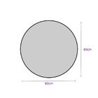 Espelho Redondo 60cm Com Moldura Caramelo