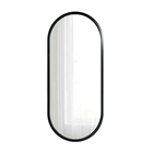 Espelho Redondo 70x30cm Preto Com Moldura Liam E2G Design