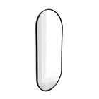 Espelho Redondo 70x30cm Preto Com Moldura Liam E2G Design