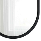 Espelho Redondo 70x30cm Preto Com Moldura Liam E2G Design