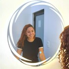 Espelho Redondo 90cm Led frio branco Touch Bivolt Banheiro De