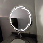 Espelho Redondo 90cm Led frio branco Touch Bivolt Banheiro De