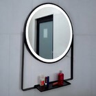 Espelho Redondo  Iluminado Led 3 cores 60 cm botão touch supo