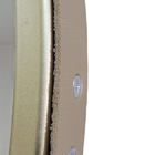 Espelho Redondo Com Alça De Couro Adnet 53 Cm E Pino - Bronze