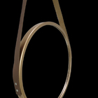 Espelho Redondo Com Alça De Couro Adnet Bronze 53cm