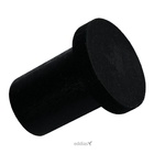 Espelho Redondo Com Alças Couro Ecológio 50cm Preto