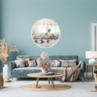 Espelho Redondo Com Led 80x80 Lapidado Neutro