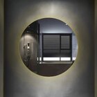 Espelho Redondo Com Led Multiuso Lapidado Pendurador In House