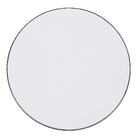 Espelho Redondo com Moldura Fixa 80x80cm Preto Borda Fina Darabas Agardi