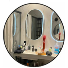 Espelho Redondo Com Moldura Preta 60cm