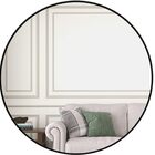 Espelho Redondo Com Moldura Preta 80cm