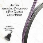 Espelho Redondo Craqueado Adnet 50cm + Suporte Lilás