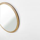 Espelho Redondo De Parede Estilo Minimalista 33 Cm - Tauari