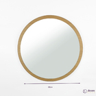 Espelho Redondo De Parede Estilo Minimalista 90 Cm - Tauari