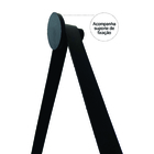 Espelho Redondo De Parede Sala Quarto Lavabo 60cm + Suporte B