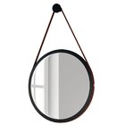 Espelho Redondo Decorativo Adnet Escandinavo com Alça de Cour
