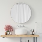 Espelho Redondo Decorativo De Vidro Lapidado - 60cm X 60cm