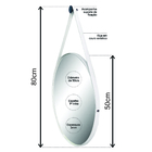 Espelho Redondo Decorativo Escandinavo Adnet  50cm + Suporte