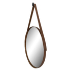 Espelho Redondo Decorativo Escandinavo Adnet  60cm + Suporte