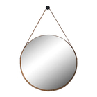 Espelho Redondo Decorativo Escandinavo Adnet  60cm + Suporte