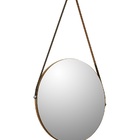 Espelho Redondo Decorativo Sunset Sala Estar Detalhe Em Carva