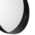 Espelho Redondo Em Metal Preto 60x60 - Indo Decorar