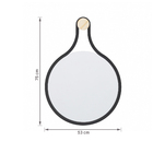 Espelho Redondo Emoldurado Mali Preto 75x53cm