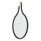 Espelho Redondo Emoldurado Mali Preto 75x53cm