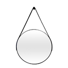 Espelho Redondo Escandinavo Adnet De Parede Sala Quarto Lavab