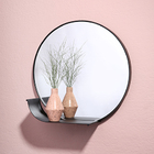 Espelho Redondo Ferro E Madeira Eclipse