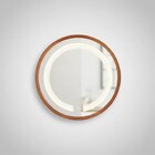 Espelho Redondo Iluminado 40cm Touch 2 Leds Basic Reduna Cobre