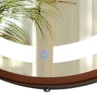 Espelho Redondo Iluminado 50cm Cobre Com Alça Touch 2 Led Adn