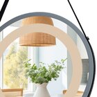 Espelho Redondo Iluminado 50cm Touch 2 Leds Com Alça Adnet Re