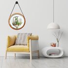 Espelho Redondo Iluminado 60cm Com Alça Touch 2 Leds Adnet Re