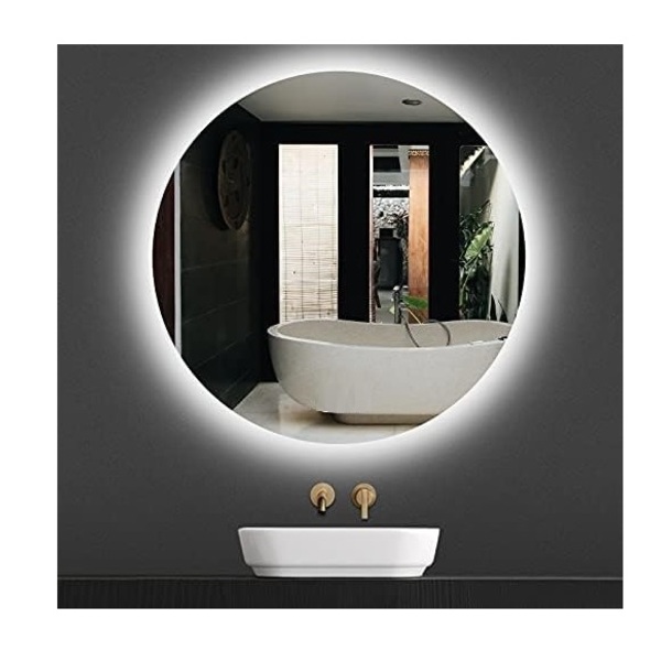 Espelho Redondo Iluminado Com Led Frio 40cm