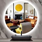 Espelho Redondo Iluminado Com Led Frio 60cm